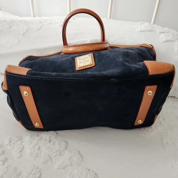 Dooney and Bourke Marine Suede And Leather Satchel Bag J8420049 - Picture 8 of 14